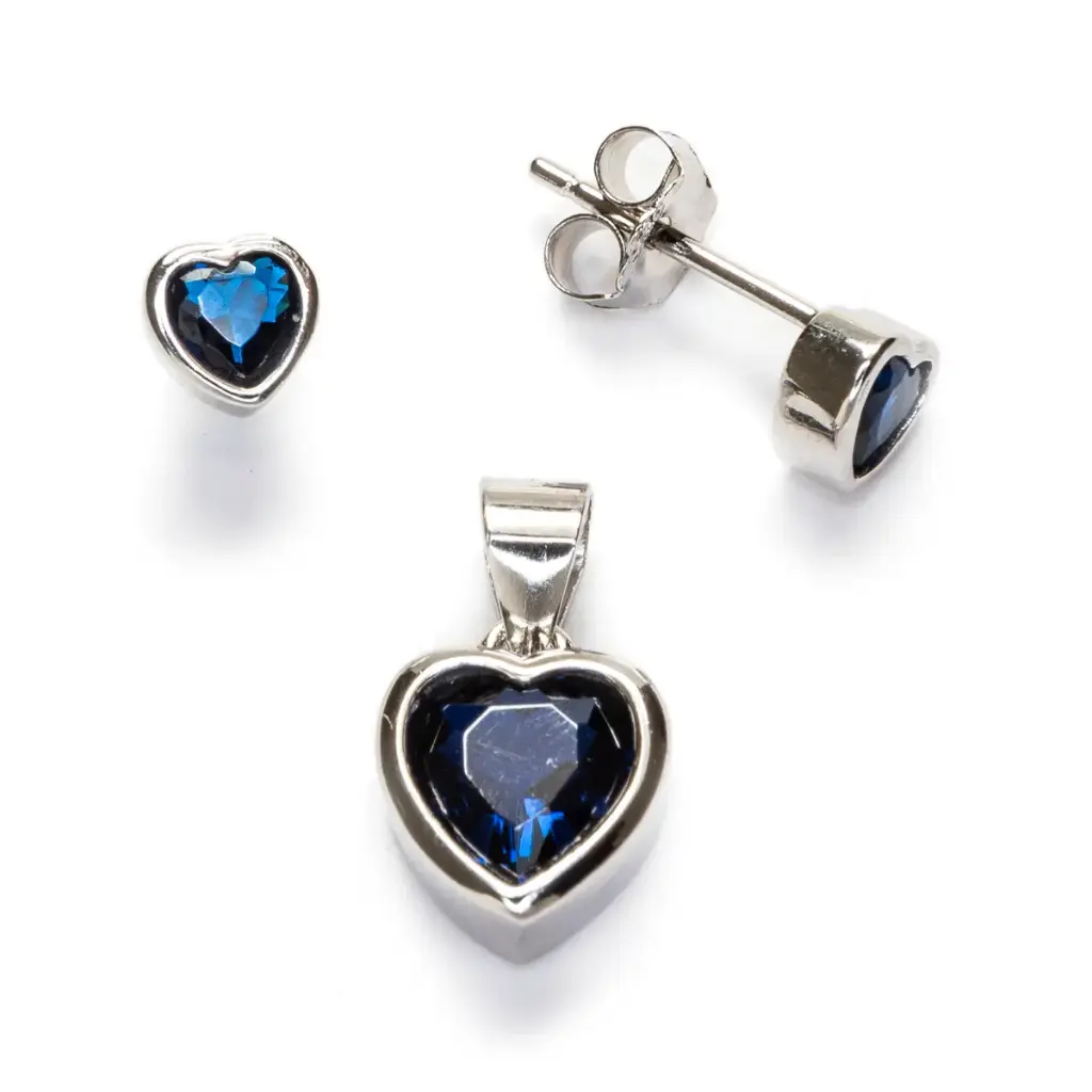 Conjunto Coração Azul