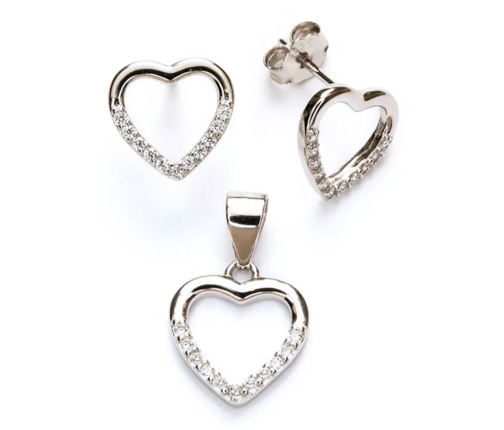 Conjunto Coração Vazado