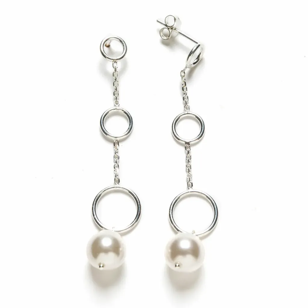 Brincos Pérolas Austríacas