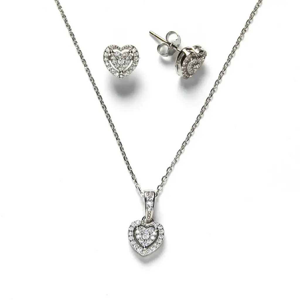 Conjunto Amor em Prata